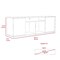 Tuhome Prana Tv Stand fot TV's up 60 in. Four Shelves, Two Cabinets With Single Door, Black RLW5600 - alternate 2